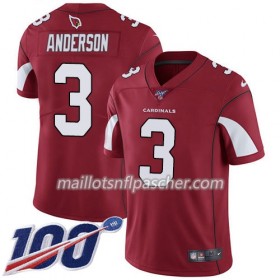 Maillot Arizona Cardinals Drew Anderson 3 Nike Rouge 100th - Homme